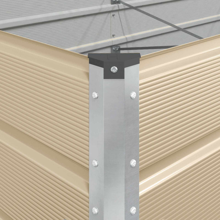 Plantenbak Ivoor 195 x 100 x 45 cm Gegalvaniseerd staal