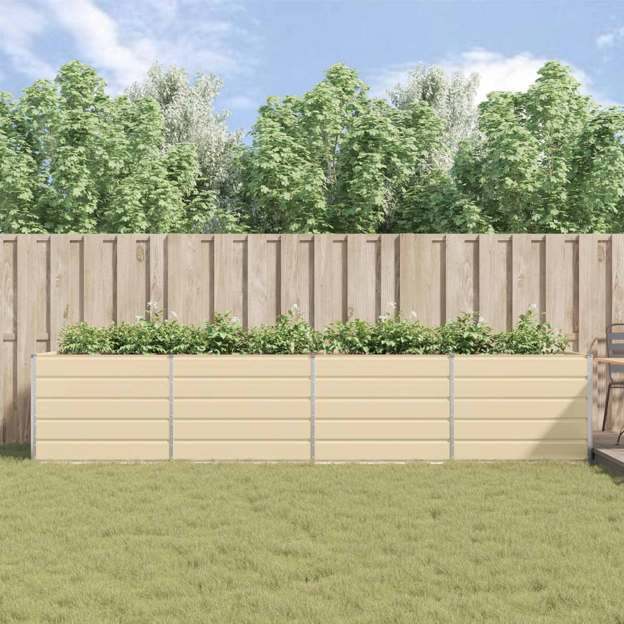 Plantenbak Ivoor 195 x 100 x 45 cm Gegalvaniseerd staal