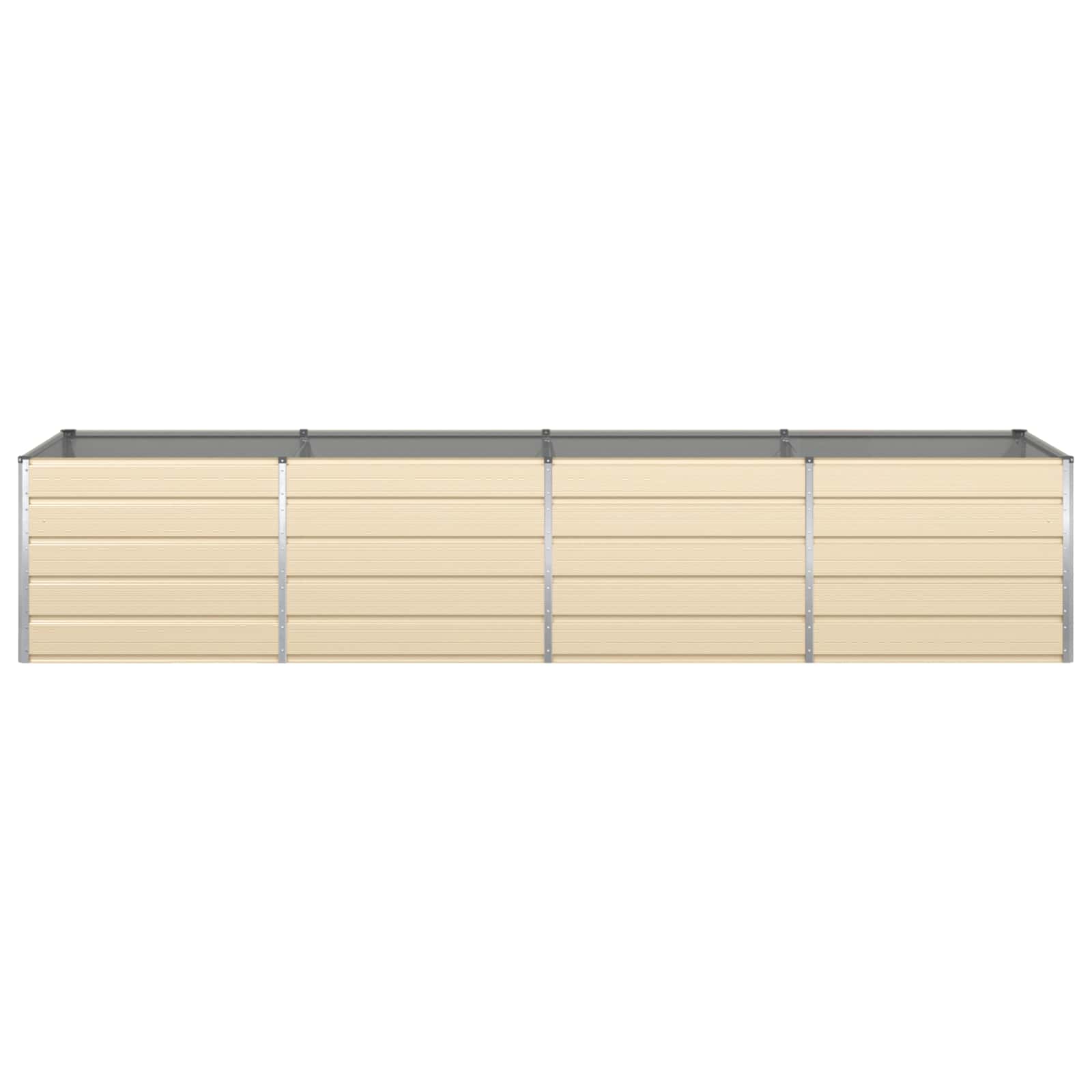 Plantenbak Ivoor 195 x 100 x 45 cm Gegalvaniseerd staal