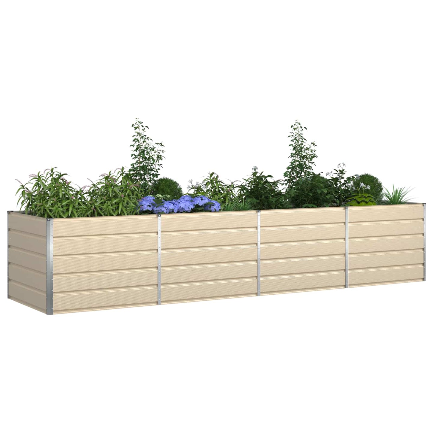 Plantenbak Ivoor 195 x 100 x 45 cm Gegalvaniseerd staal