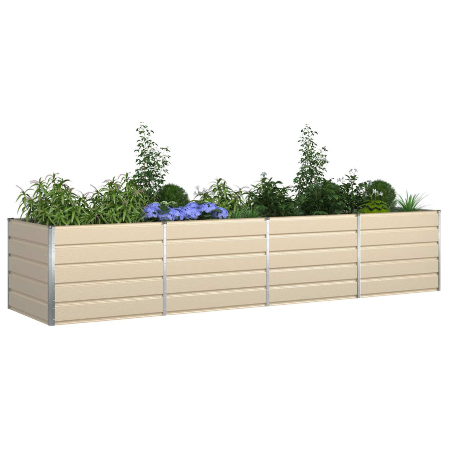 Plantenbak Ivoor 195 x 100 x 45 cm Gegalvaniseerd staal
