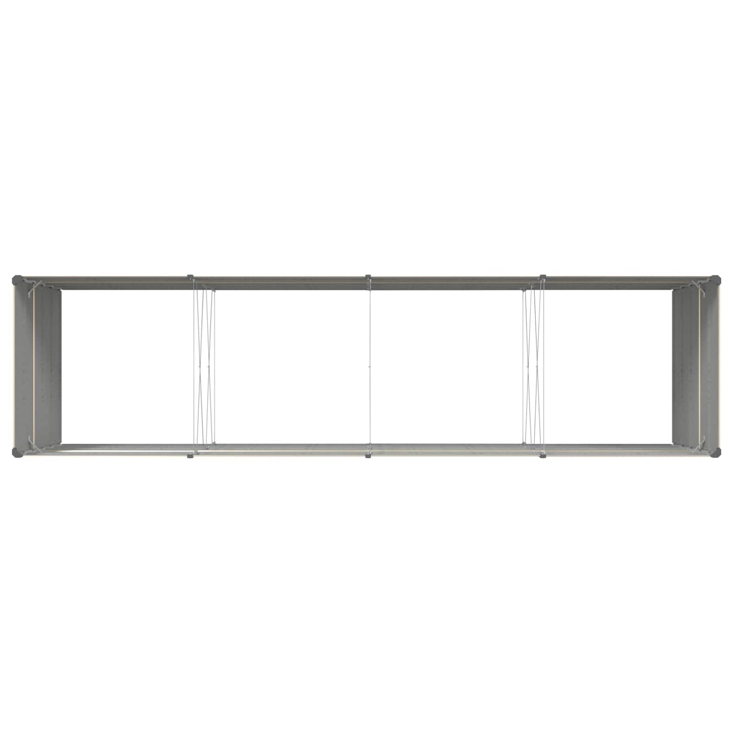 Plantenbak Ivoor 195 x 100 x 45 cm Gegalvaniseerd staal