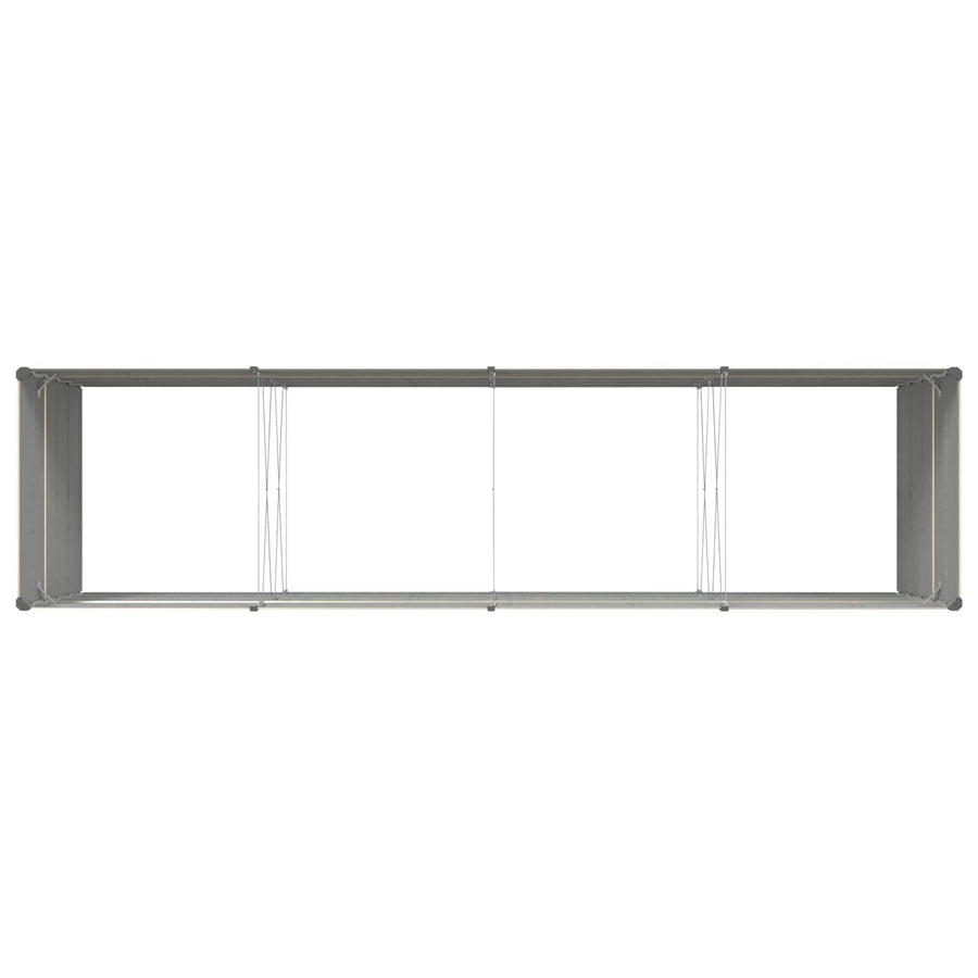 Plantenbak Ivoor 195 x 100 x 45 cm Gegalvaniseerd staal