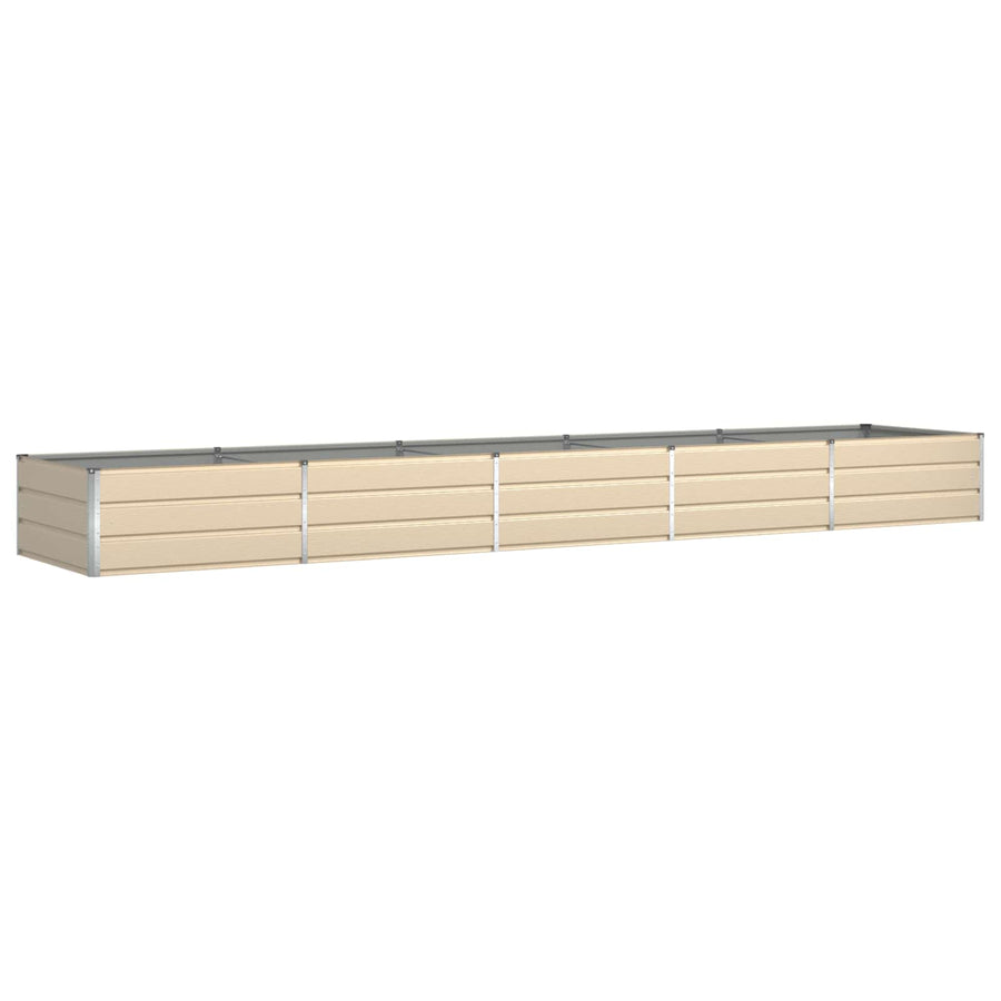 Plantenbak Ivoor 195 x 100 x 45 cm Gegalvaniseerd staal