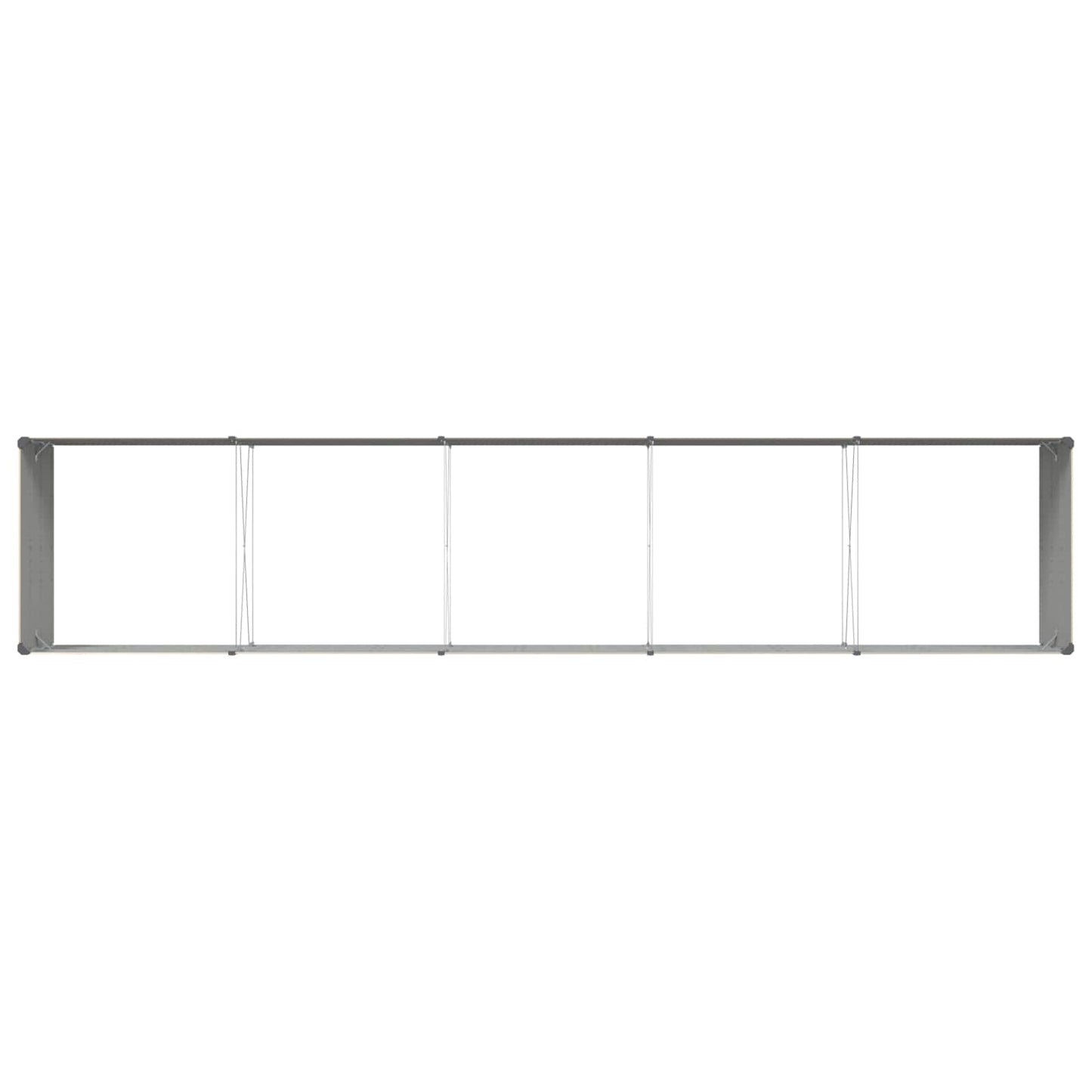 Plantenbak Ivoor 195 x 100 x 45 cm Gegalvaniseerd staal
