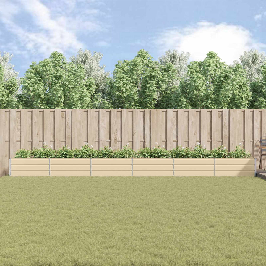 Plantenbak Ivoor 195 x 100 x 45 cm Gegalvaniseerd staal