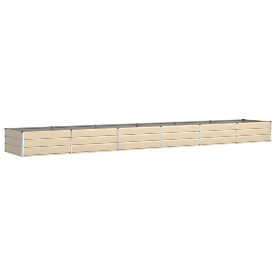 Plantenbak Ivoor 195 x 100 x 45 cm Gegalvaniseerd staal
