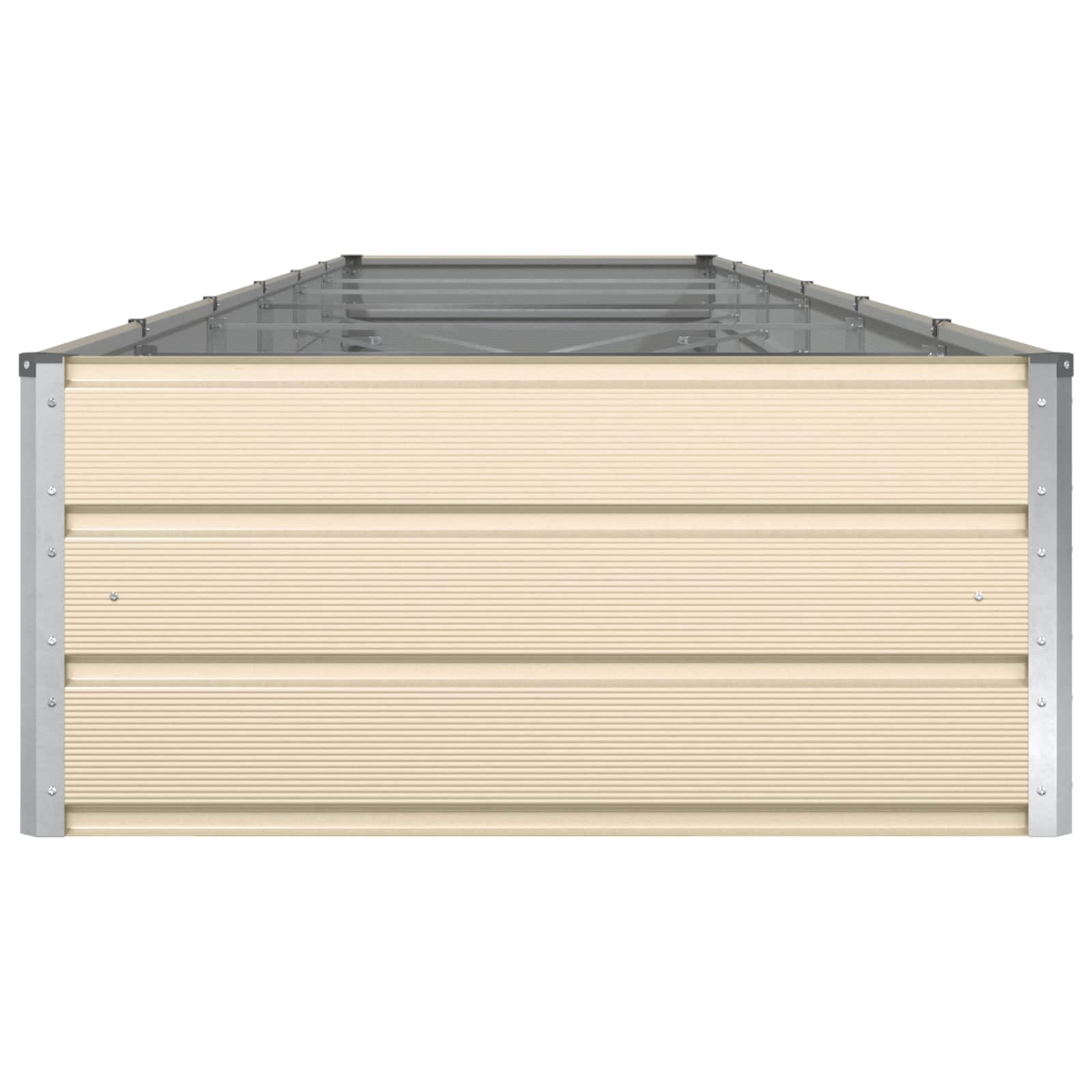 Plantenbak Ivoor 195 x 100 x 45 cm Gegalvaniseerd staal