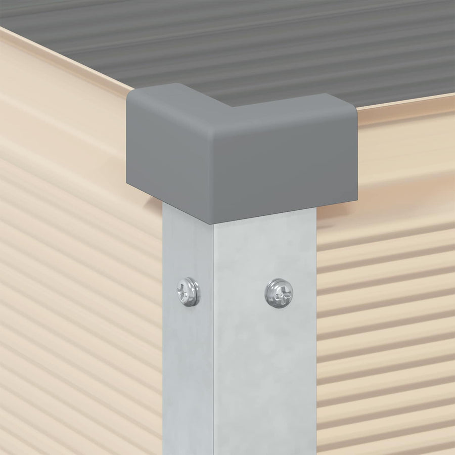 Plantenbak Ivoor 100 x 45 x 90 cm Gegalvaniseerd staal