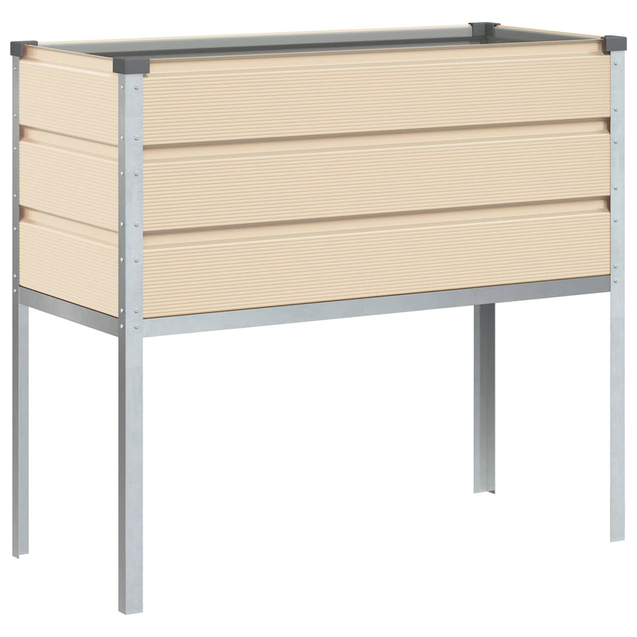 Plantenbak Ivoor 100 x 45 x 90 cm Gegalvaniseerd staal