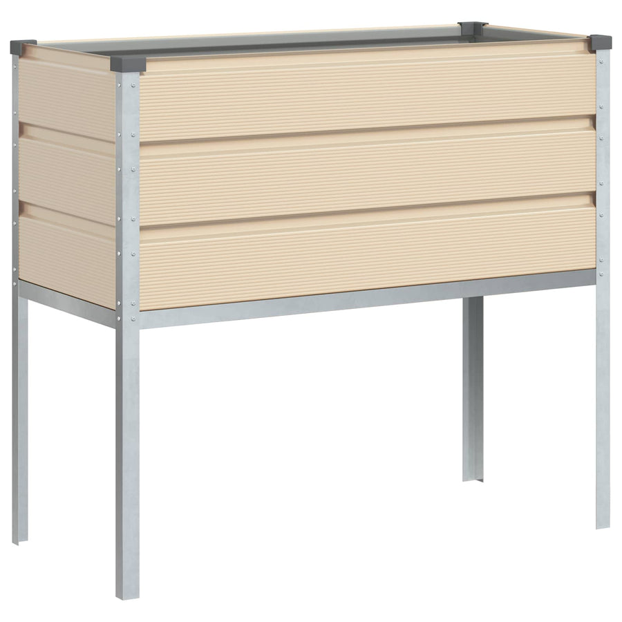 Plantenbak Ivoor 100 x 45 x 90 cm Gegalvaniseerd staal