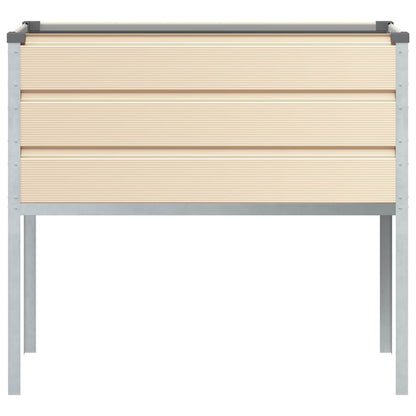 Plantenbak Ivoor 100 x 45 x 90 cm Gegalvaniseerd staal