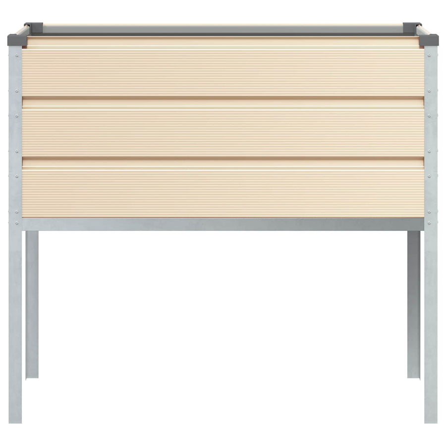 Plantenbak Ivoor 100 x 45 x 90 cm Gegalvaniseerd staal