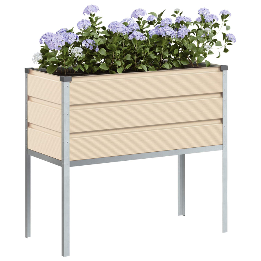 Plantenbak Ivoor 100 x 45 x 90 cm Gegalvaniseerd staal