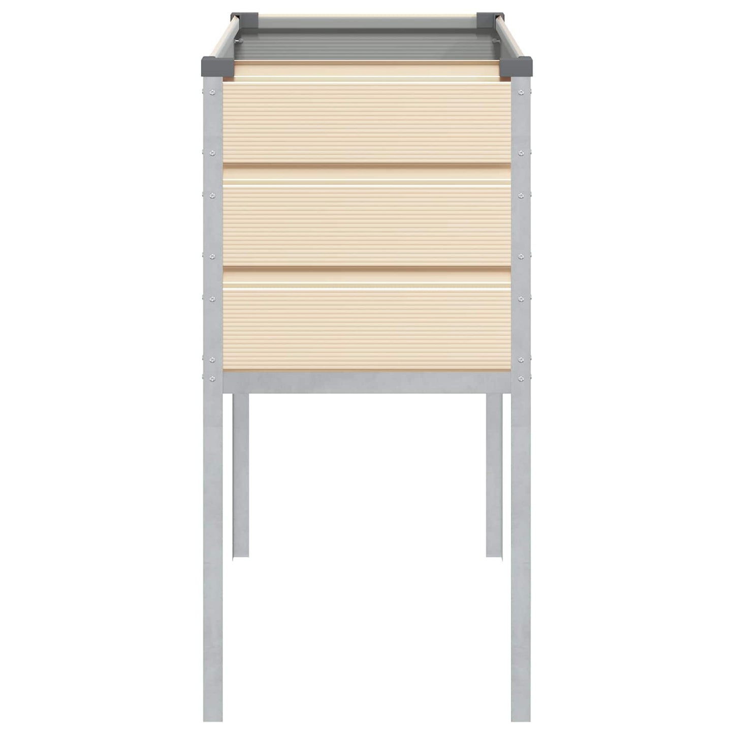 Plantenbak Ivoor 100 x 45 x 90 cm Gegalvaniseerd staal