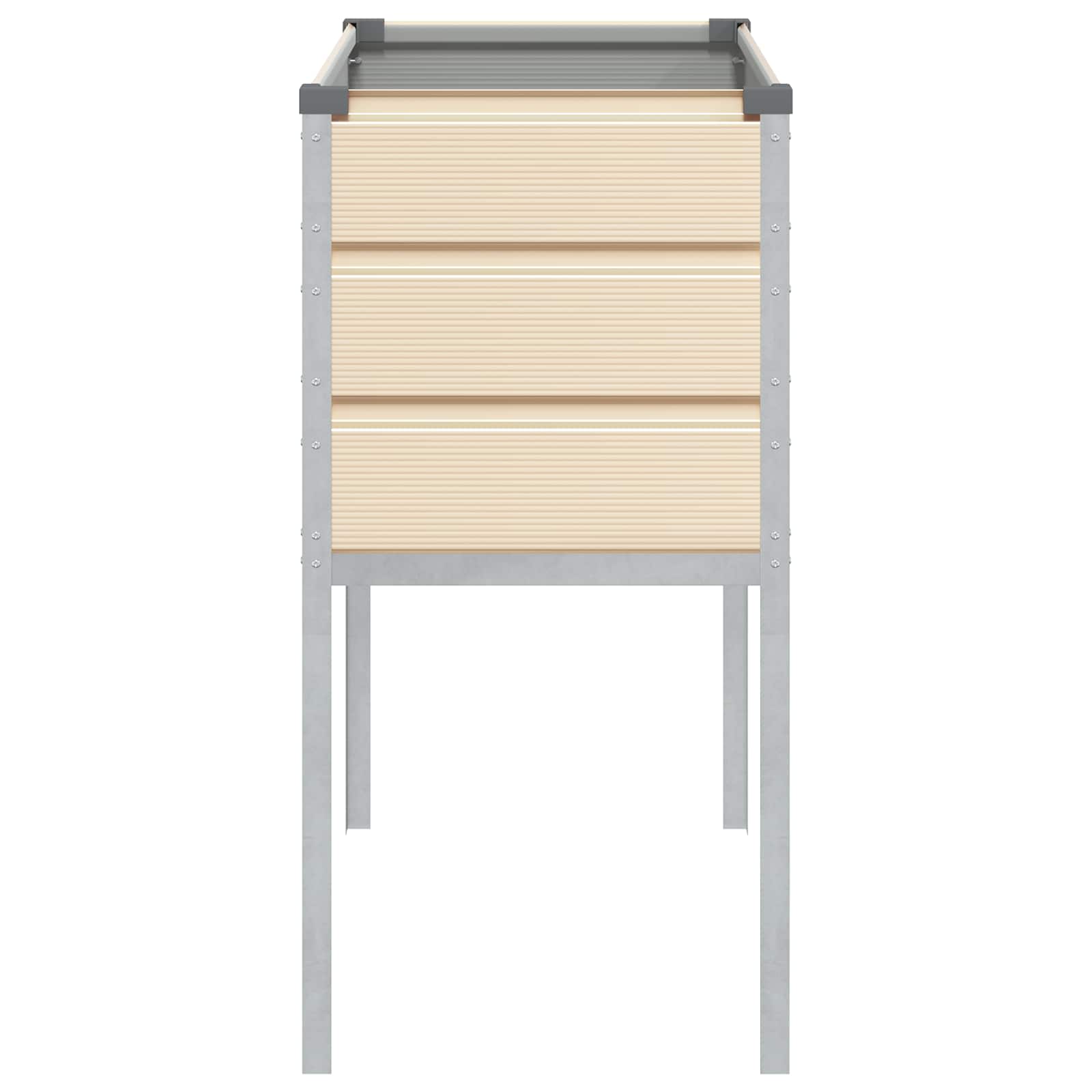 Plantenbak Ivoor 100 x 45 x 90 cm Gegalvaniseerd staal