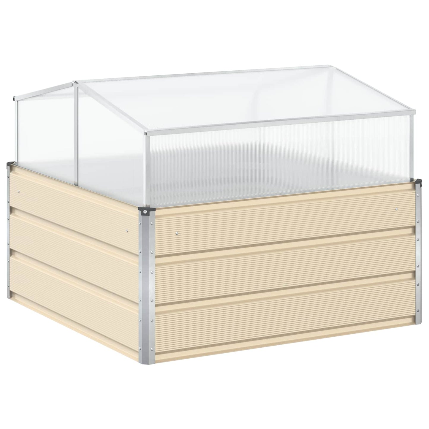 Plantenbak Ivoor 100 x 100 x 77 cm Gegalvaniseerd staal