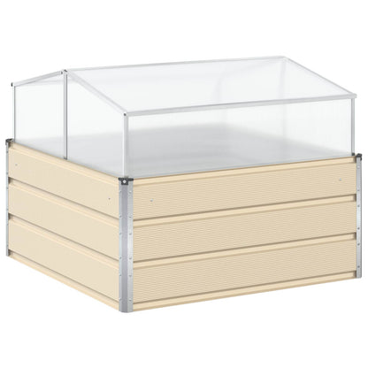 Plantenbak Ivoor 100 x 100 x 77 cm Gegalvaniseerd staal