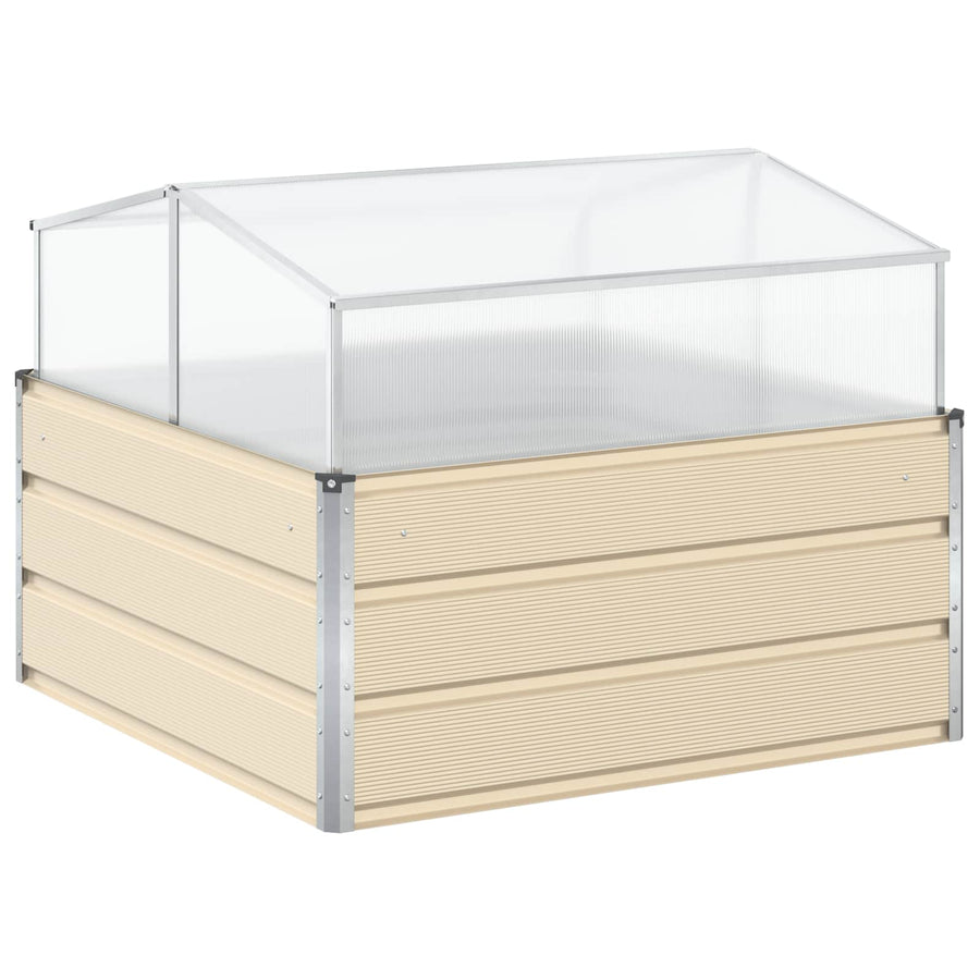 Plantenbak Ivoor 100 x 100 x 77 cm Gegalvaniseerd staal
