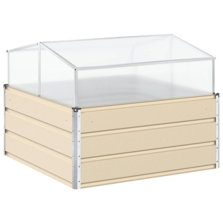 Plantenbak Ivoor 100 x 100 x 77 cm Gegalvaniseerd staal
