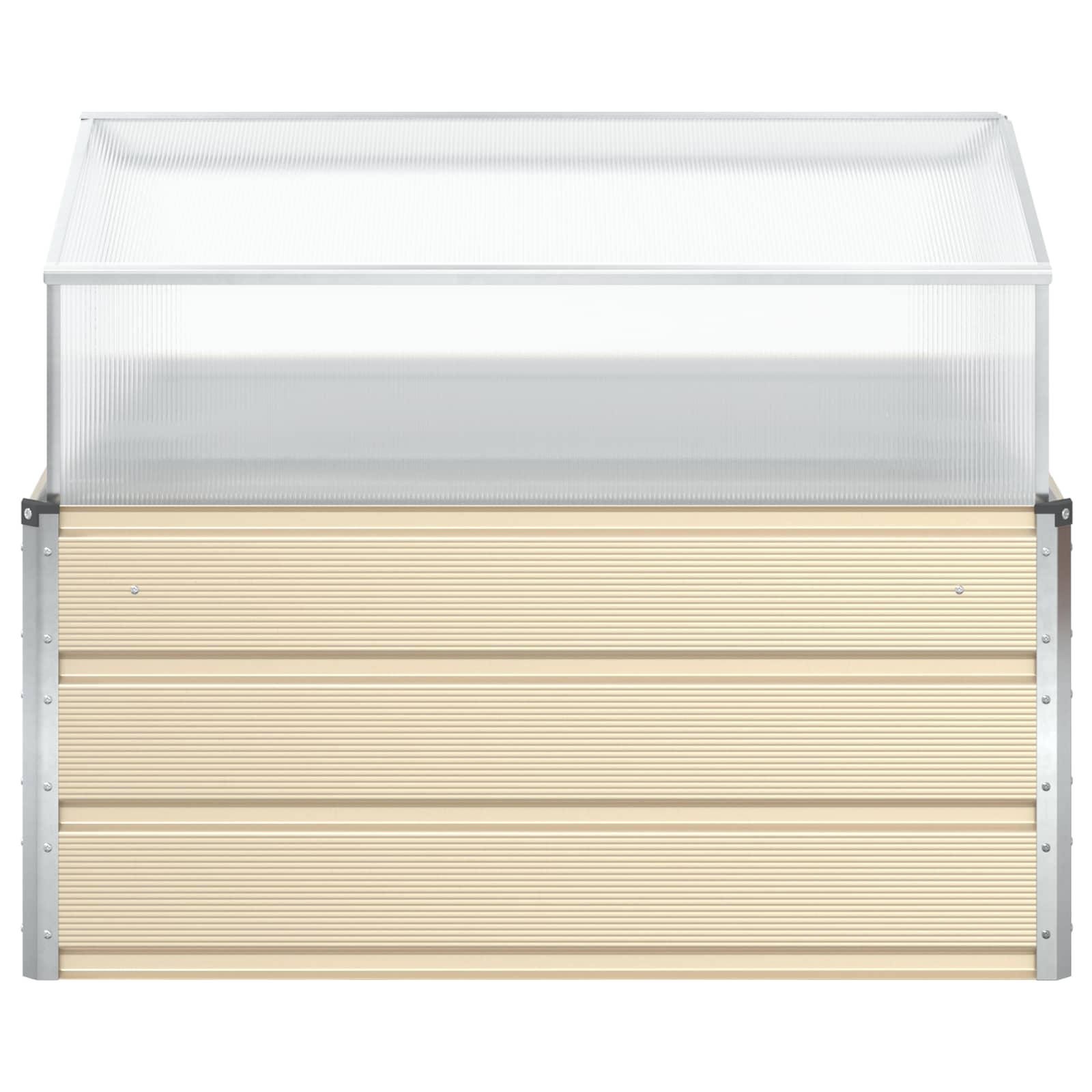 Plantenbak Ivoor 100 x 100 x 77 cm Gegalvaniseerd staal