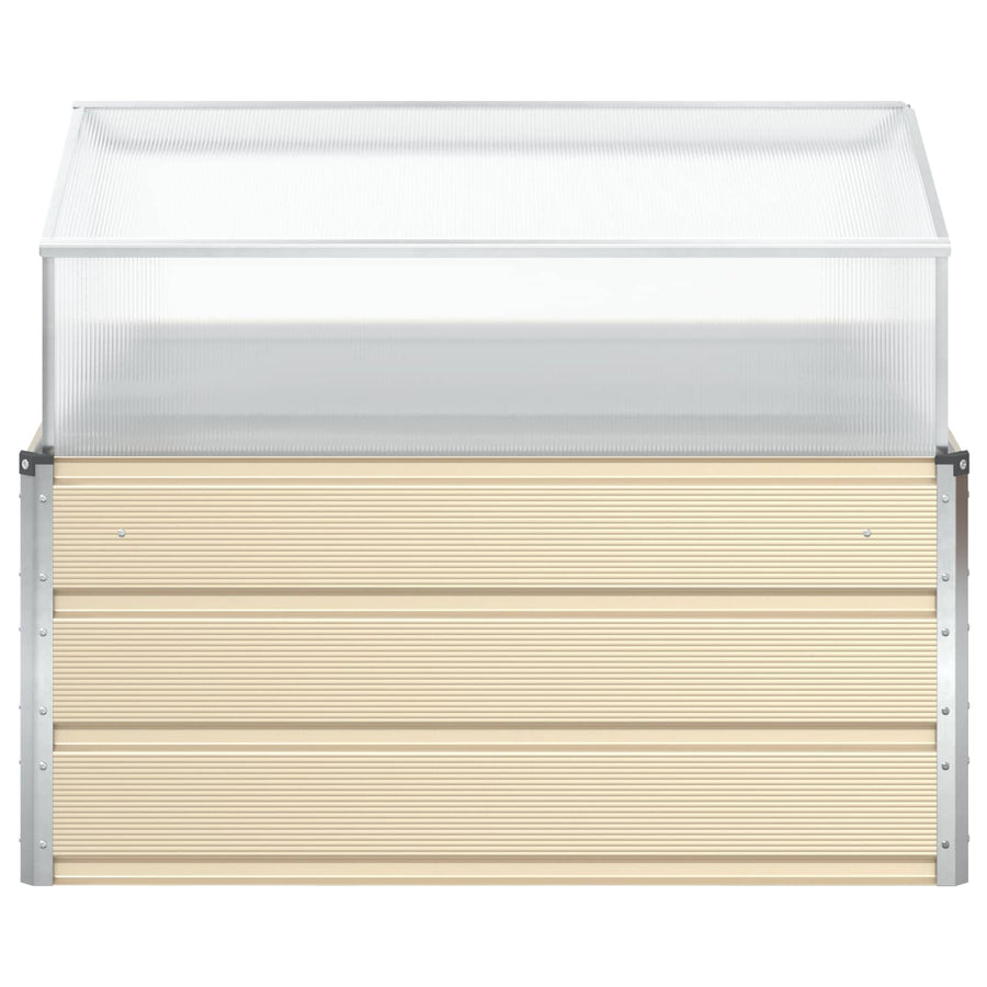 Plantenbak Ivoor 100 x 100 x 77 cm Gegalvaniseerd staal