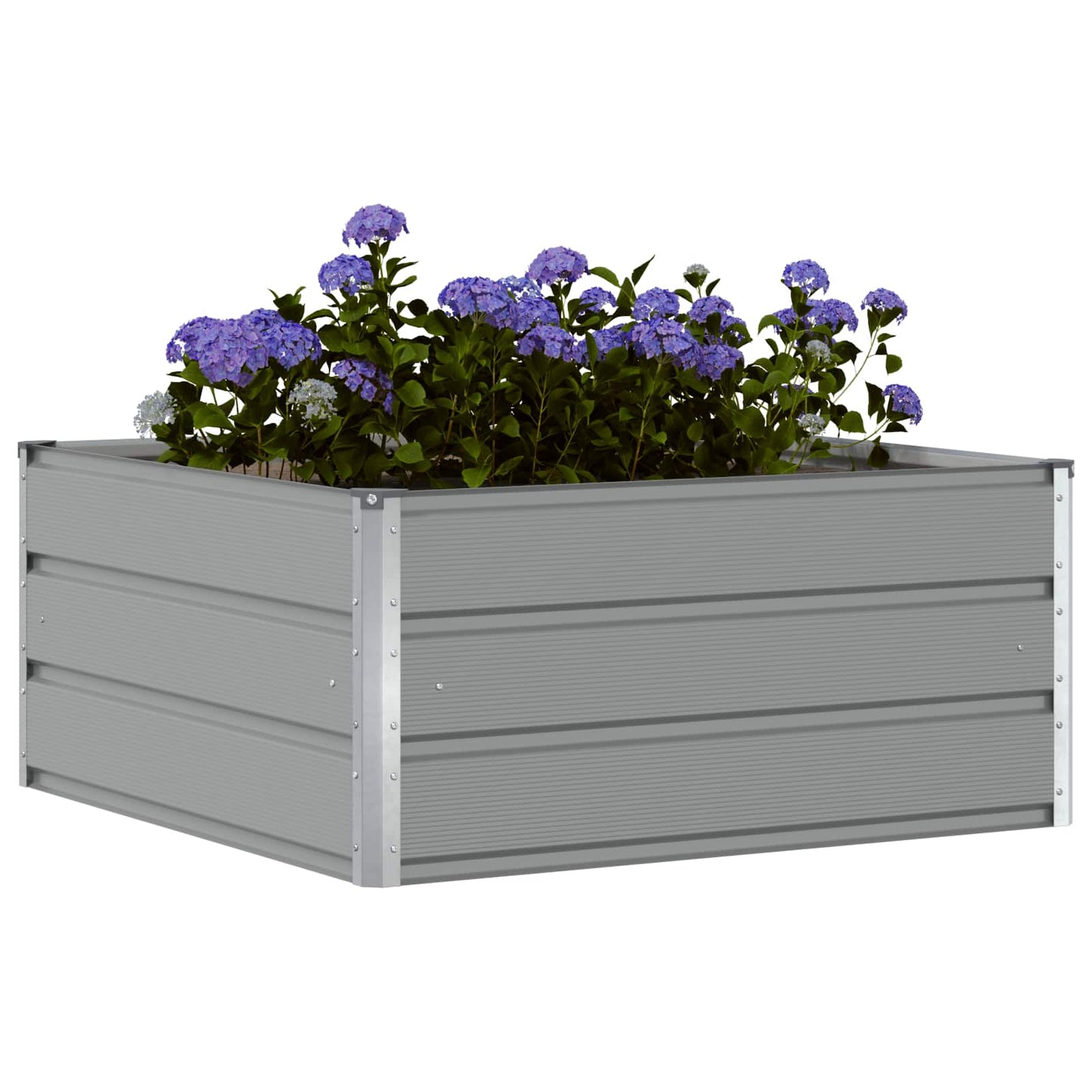 Plantenbak Lichtgrijs 100 x 100 x 45 cm Staal