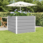 Plantenbak staal 100x100x75 cm lichtgrijs