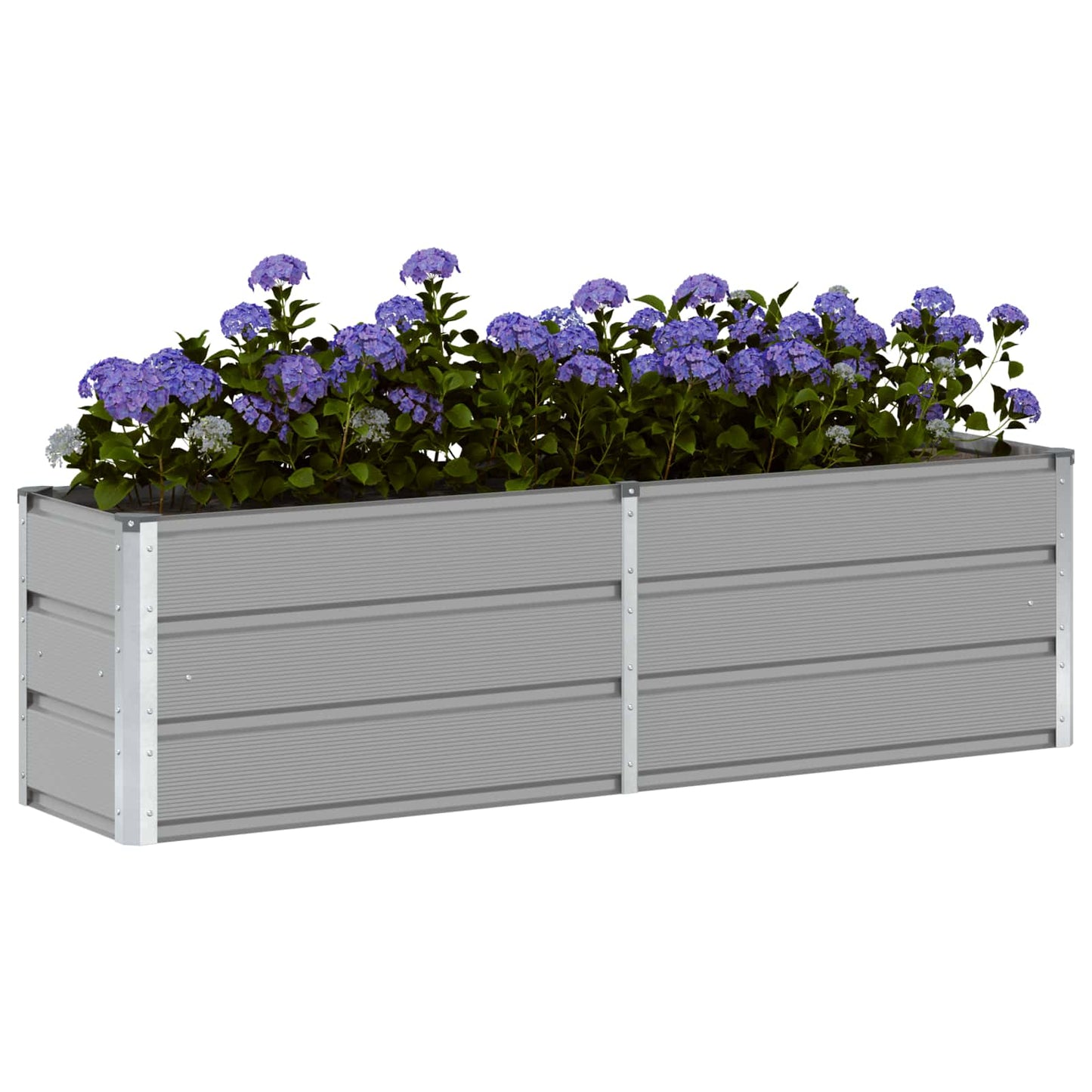 Plantenbak Lichtgrijs 160 x 40 x 45 cm Staal