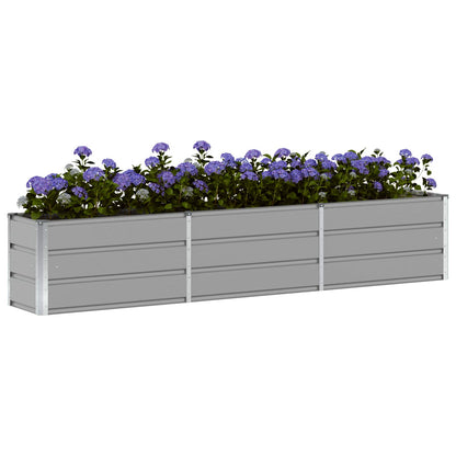 Plantenbak Lichtgrijs 240 x 40 x 45 cm Staal