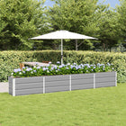 Plantenbak staal 320x40x45 cm lichtgrijs