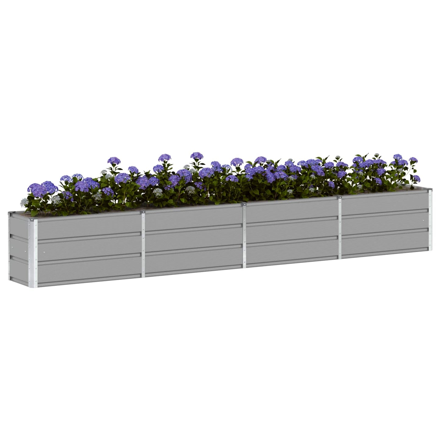 Plantenbak Lichtgrijs 320 x 40 x 45 cm Staal