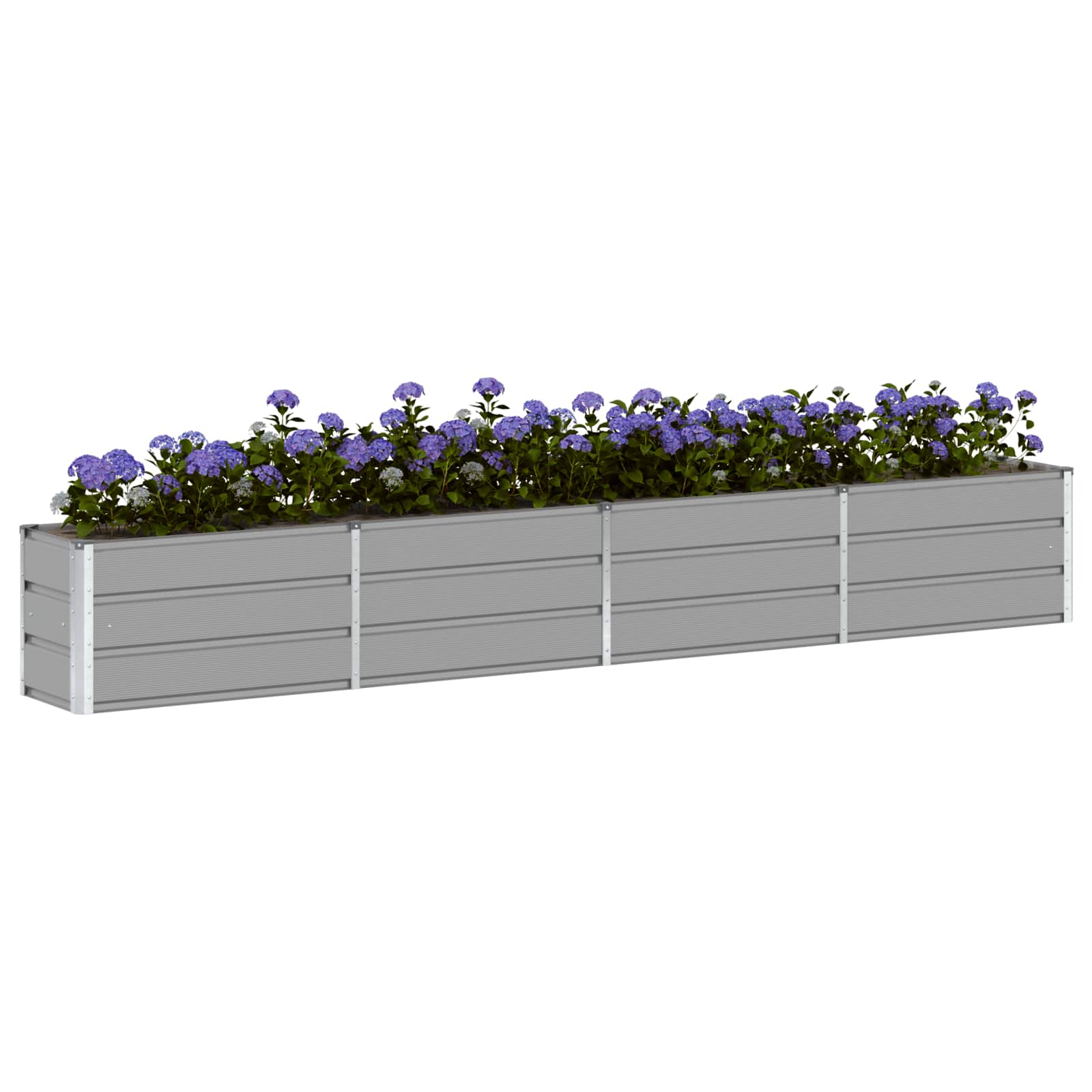 Plantenbak Lichtgrijs 320 x 40 x 45 cm Staal