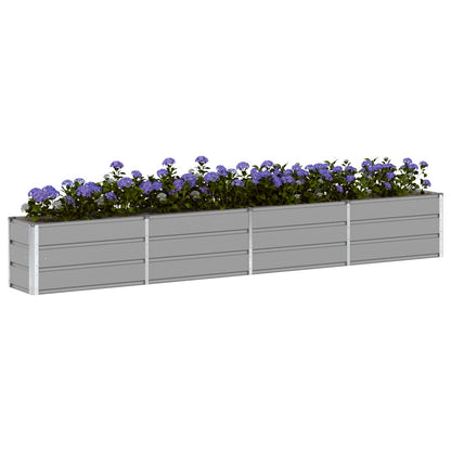 Plantenbak Lichtgrijs 320 x 40 x 45 cm Staal