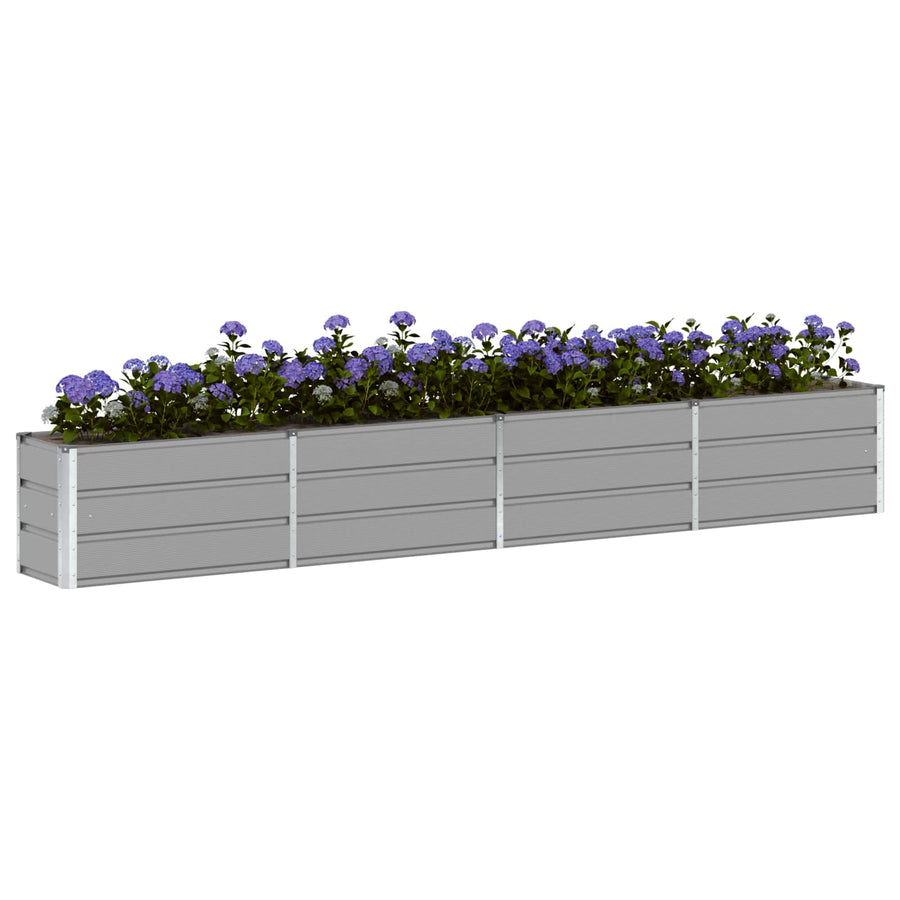 Plantenbak Lichtgrijs 320 x 40 x 45 cm Staal