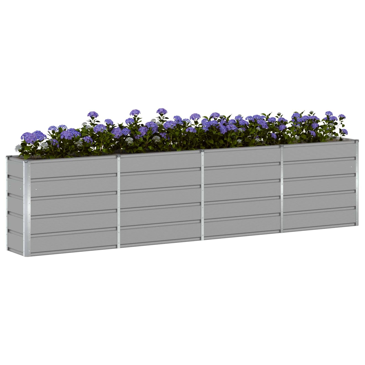 Plantenbak Lichtgrijs 160 x 40 x 75 cm Staal