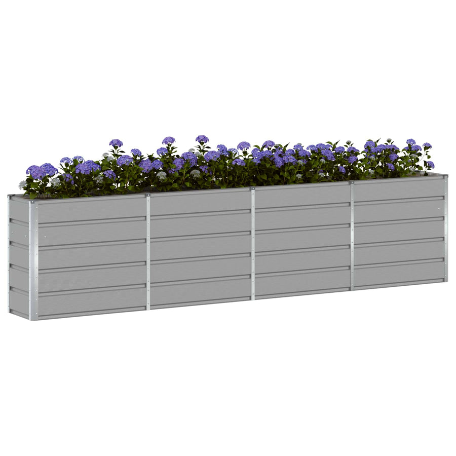 Plantenbak Lichtgrijs 160 x 40 x 75 cm Staal