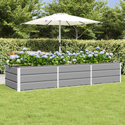 Plantenbak 240x80x45 cm staal lichtgrijs