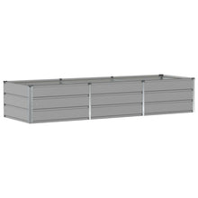 Plantenbak Lichtgrijs 240 x 80 x 45 cm Staal