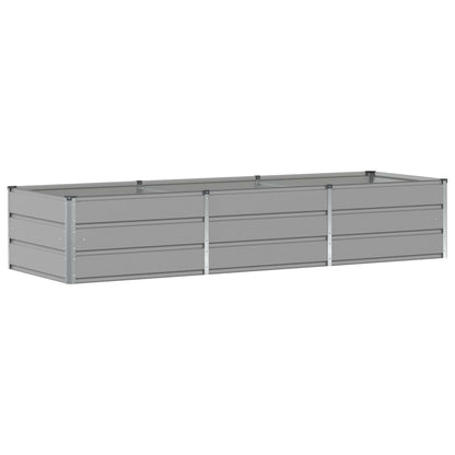 Plantenbak Lichtgrijs 240 x 80 x 45 cm Staal
