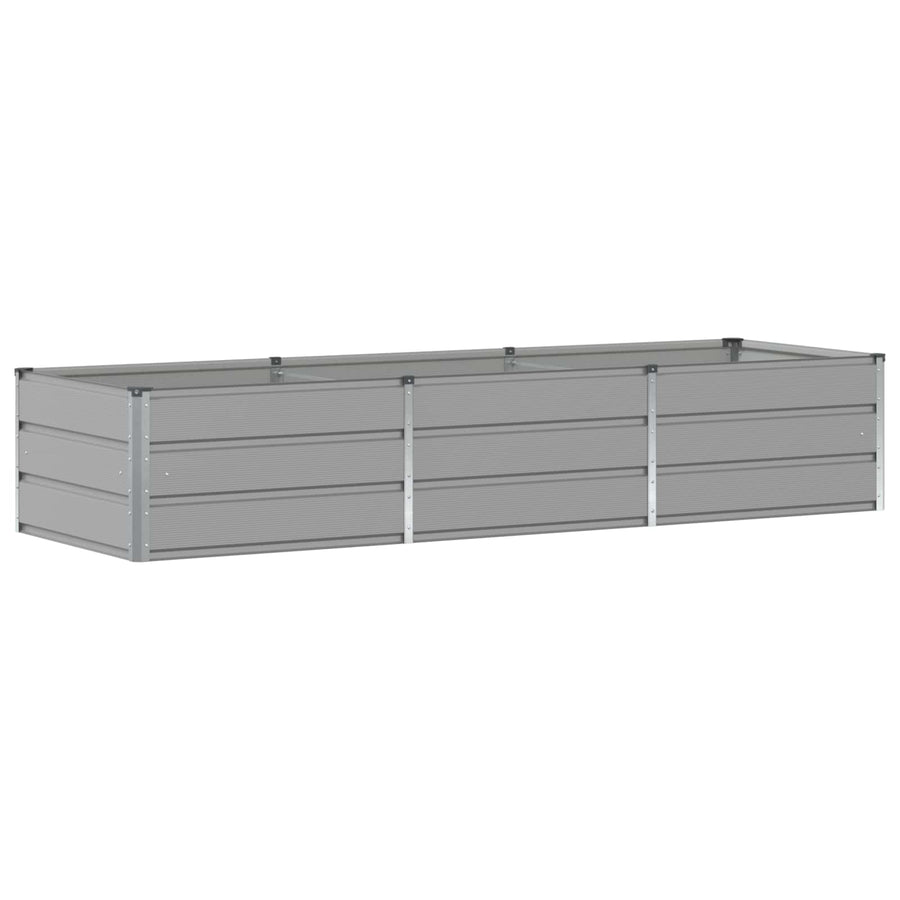 Plantenbak Lichtgrijs 240 x 80 x 45 cm Staal