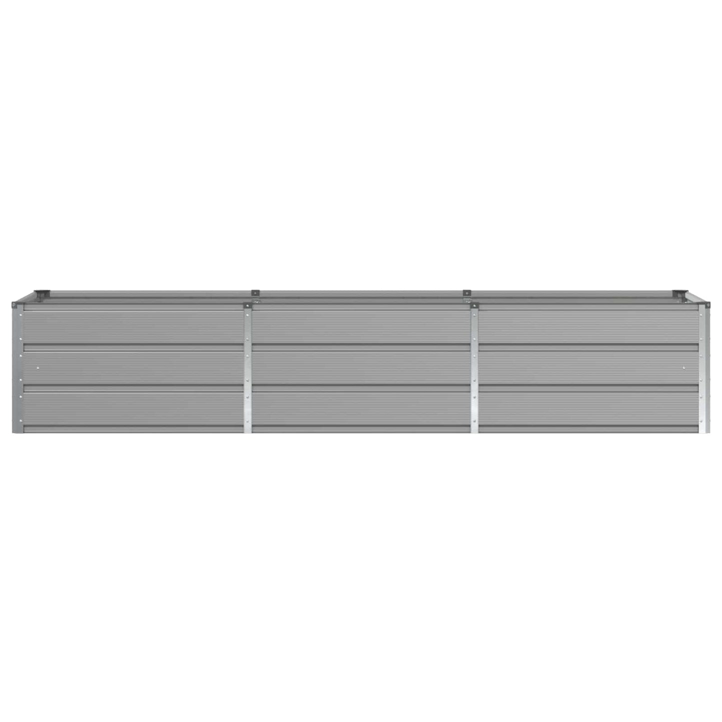 Plantenbak Lichtgrijs 240 x 80 x 45 cm Staal