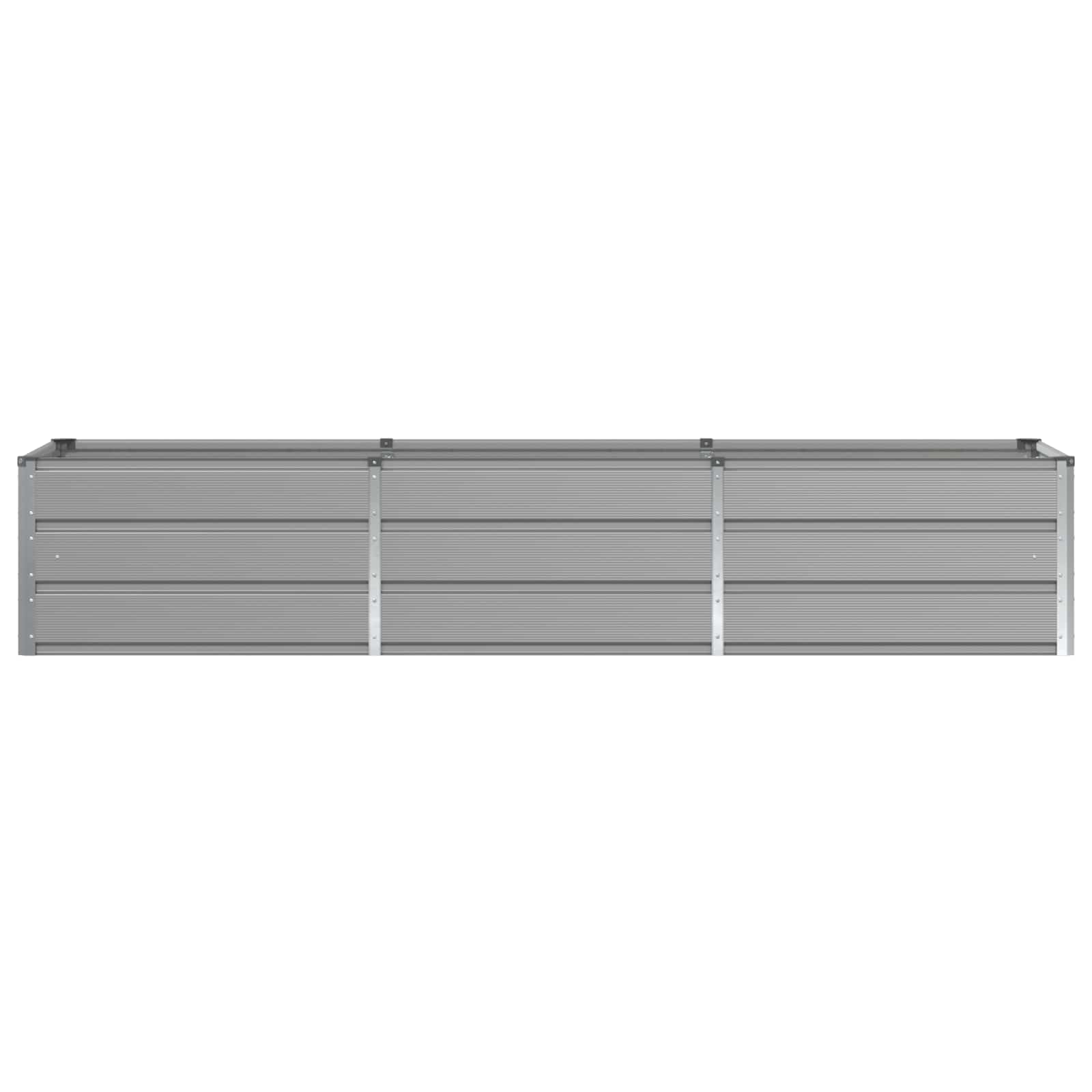 Plantenbak Lichtgrijs 240 x 80 x 45 cm Staal
