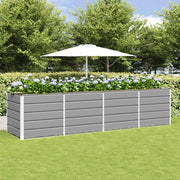 Plantenbak staal lichtgrijs 240x80x75 cm
