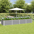 Plantenbak 320x80x45 cm staal lichtgrijs