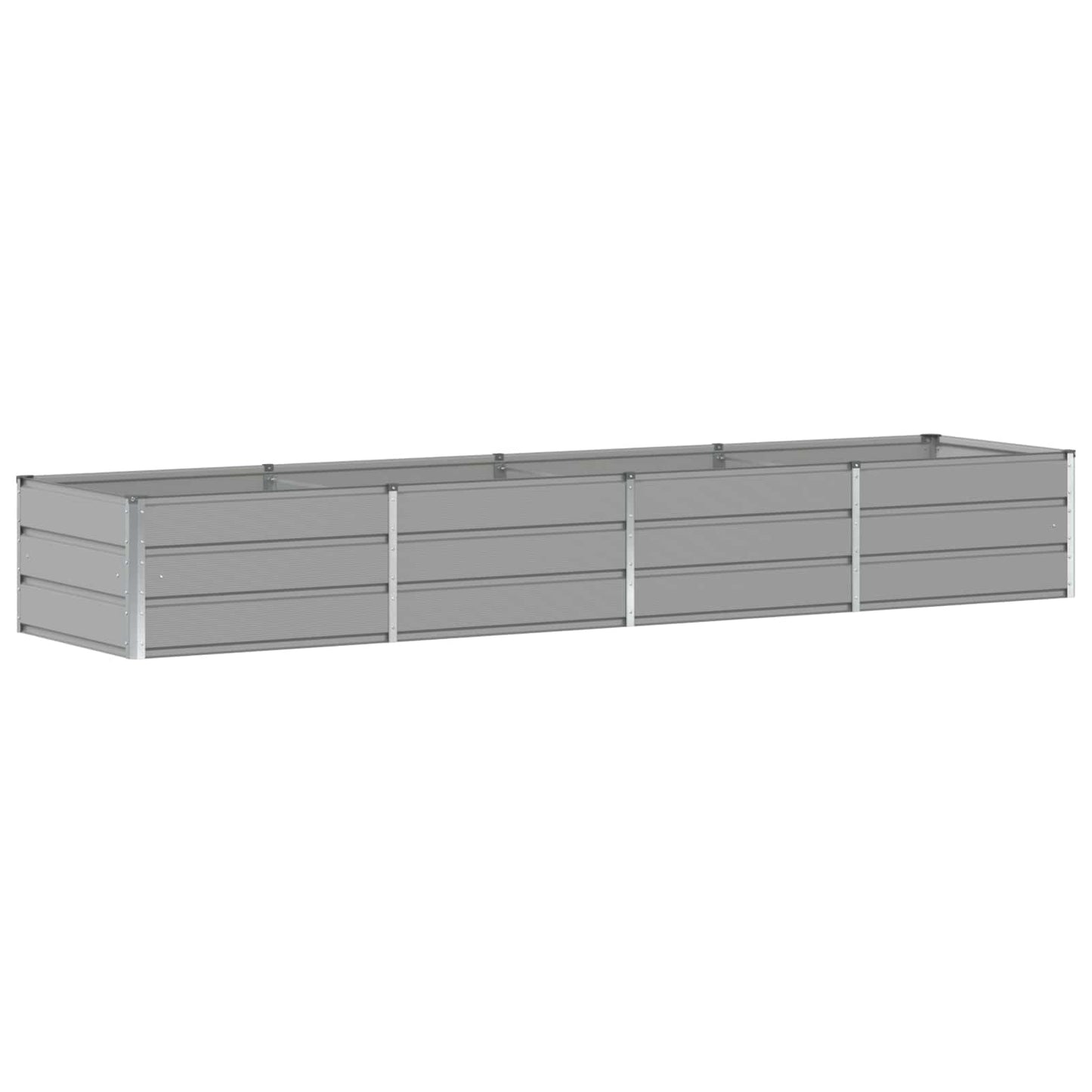 Plantenbak Lichtgrijs 320 x 80 x 45 cm Staal