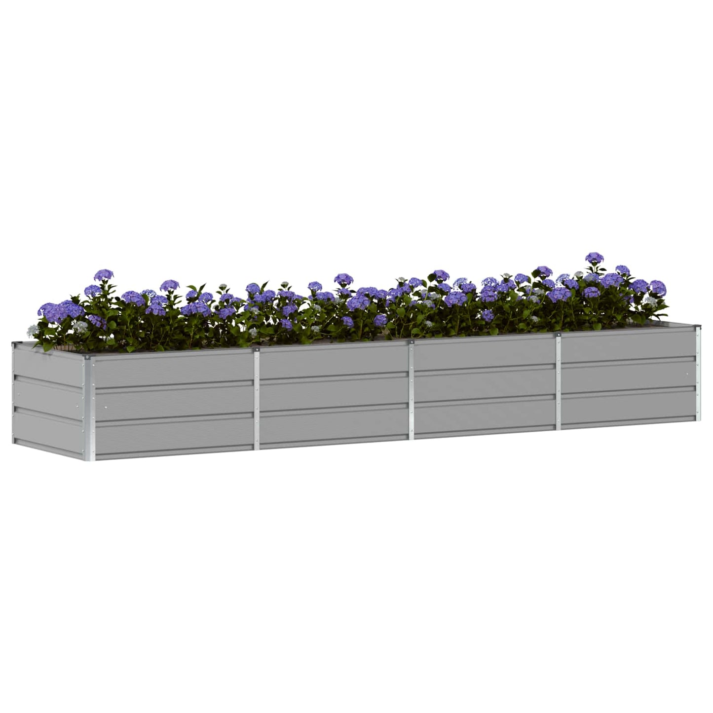 Plantenbak Lichtgrijs 320 x 80 x 45 cm Staal