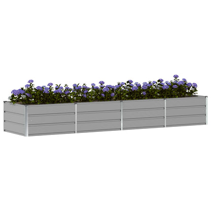 Plantenbak Lichtgrijs 320 x 80 x 45 cm Staal