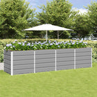 Plantenbak 320x80x75 cm staal lichtgrijs