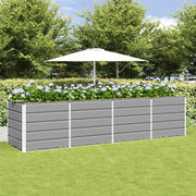Plantenbak 320x80x75 cm staal lichtgrijs